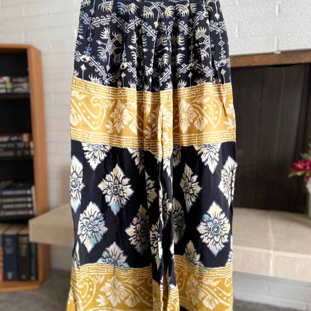 Vintage Boho Wide Leg Pants